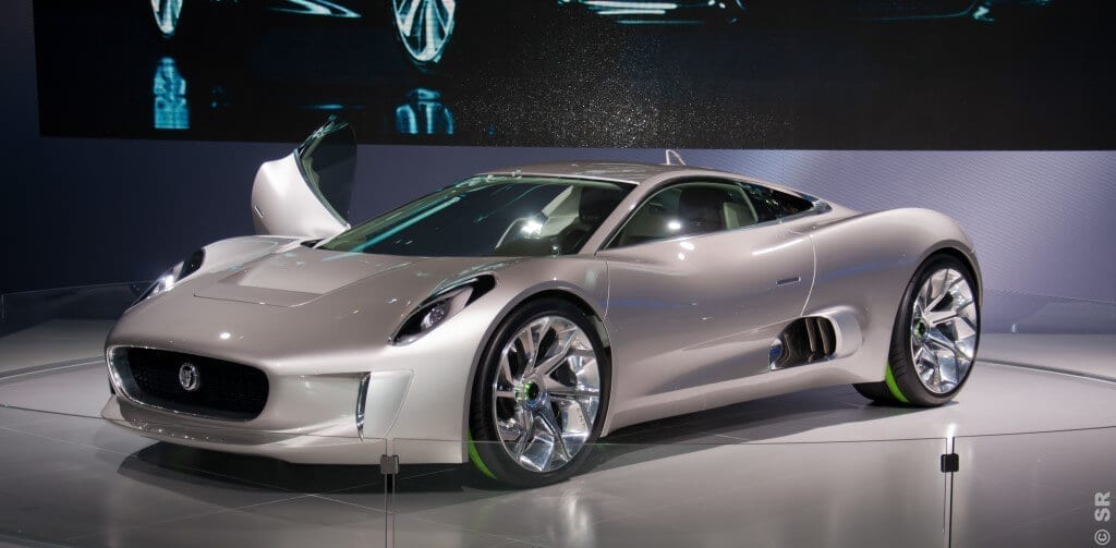 Silver Concept Jaguar C-X75 from Spectre Bond Movie
