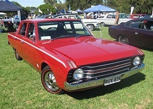 Chrysler VF Valiant Pacer on grass